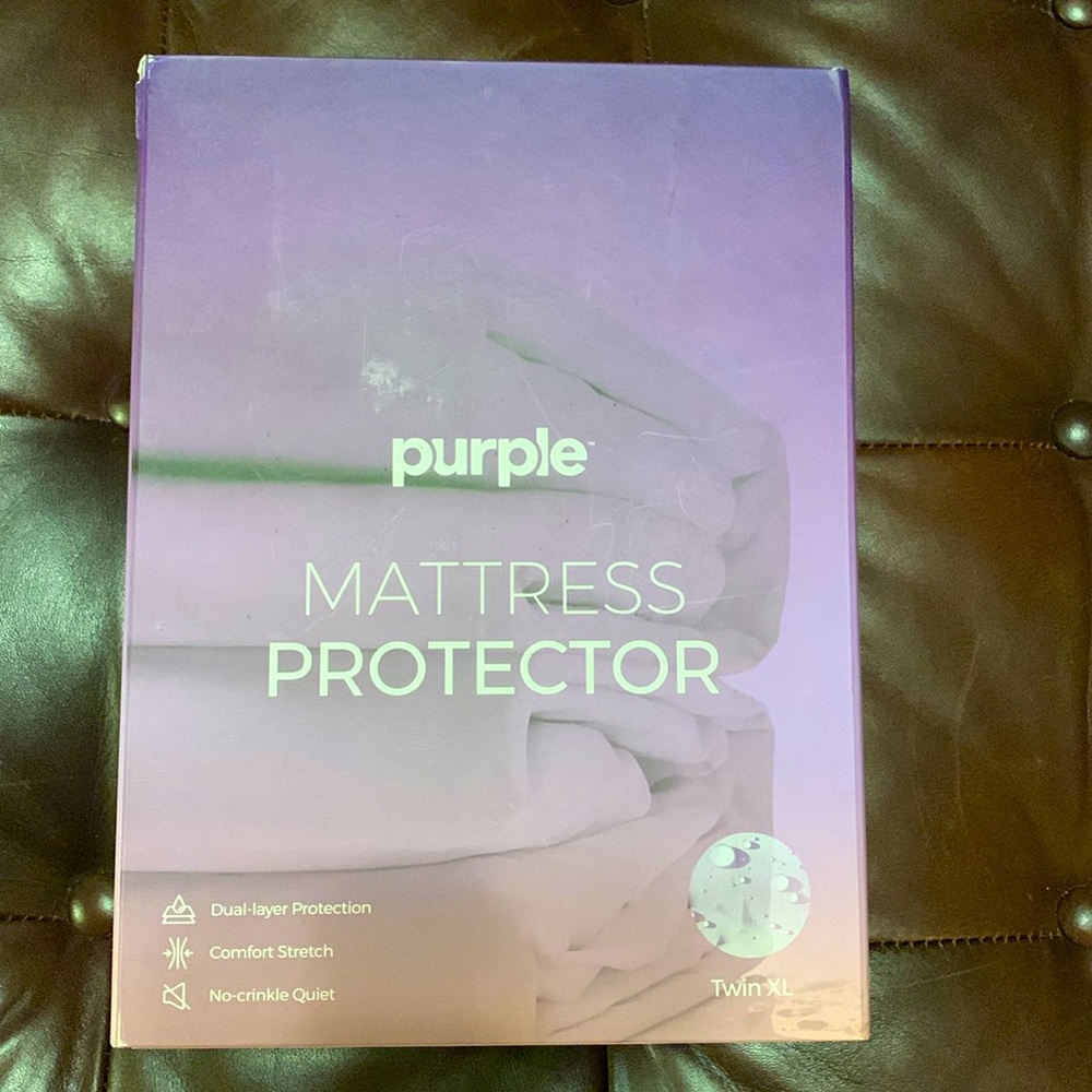 Purple mattress protector